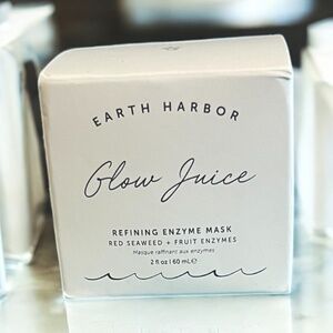 Earth Harbor Glow Juice Enzyme Mask 2 oz | Vegan AHA/BHA Exfoliant | New in Box